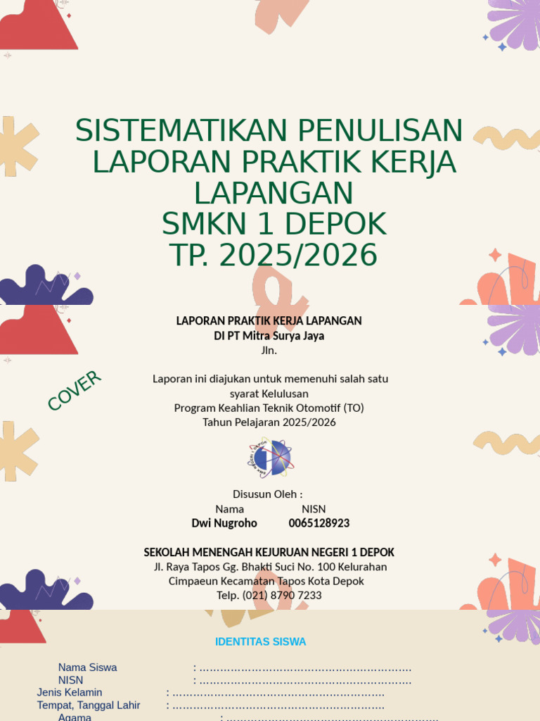 Pembekalan Pkl Xii to 1-4_smkn 1 Depok | PDF