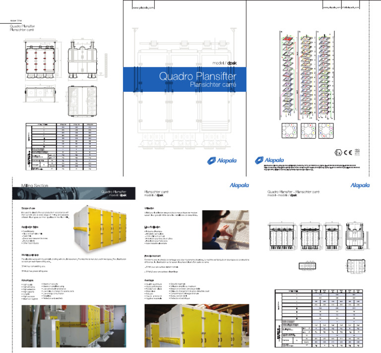 Alapala Рассев DPAK Quadro Plansifter | PDF
