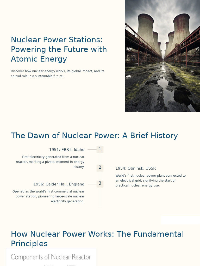 Nuclear Power Stations Powering The Future With Atomic Energy | PDF ...