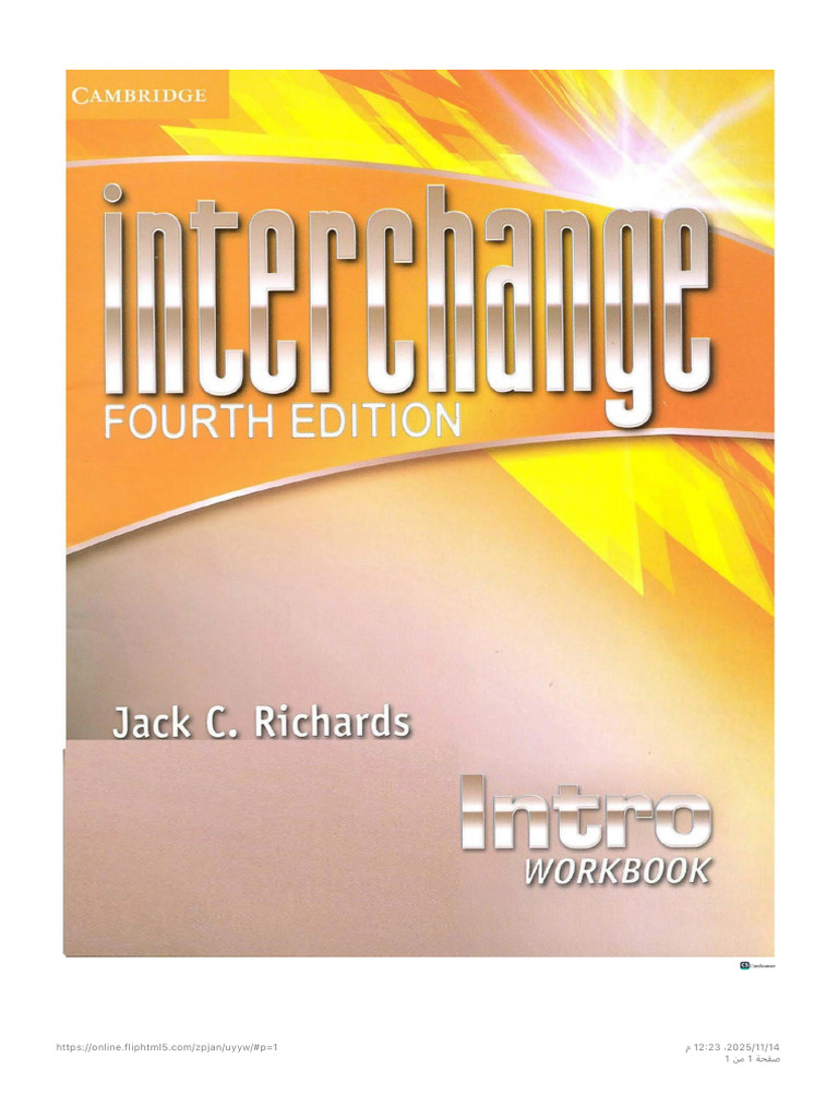 Interchange 4th Edition Intro - Workbook (PDFDrive) | PDF
