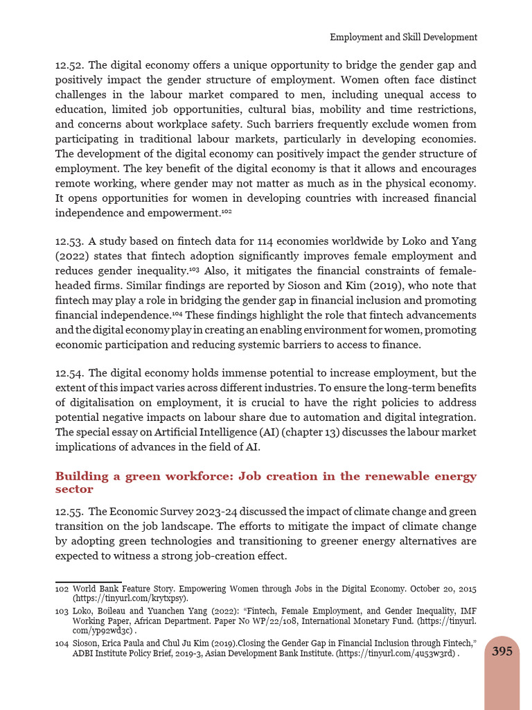Empowering Women in the Digital Economy | PDF | Vocational Education ...