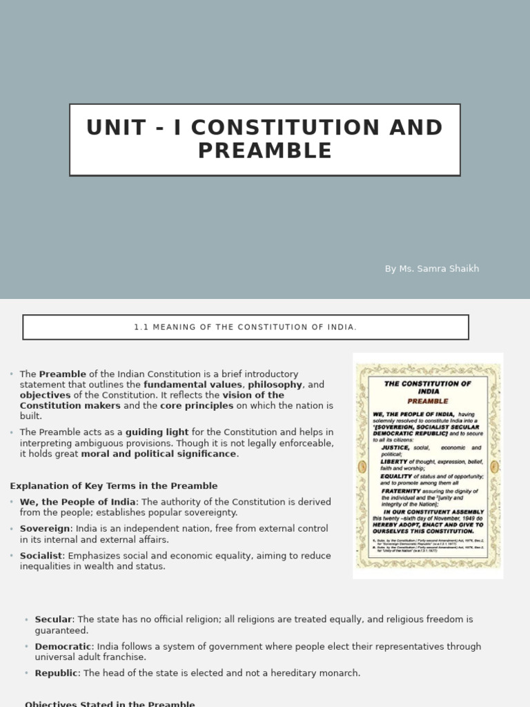 Overview of India's Constitution | PDF | Legal Documents | Political ...