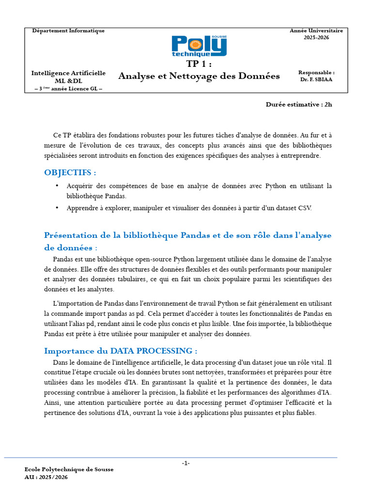 Analyse de données avec Pandas en Python | PDF | Cancer | Intelligence ...