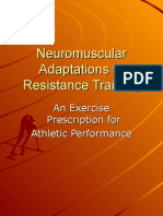 Neuromuscular Adaptations To Resistance Training