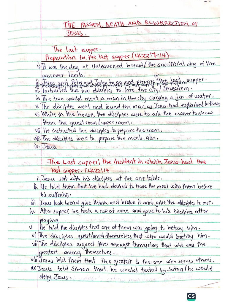 Jesus Passion Death Resurrection Pdf