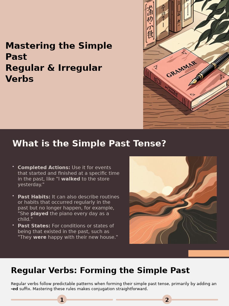Master Simple Past Tense: Verbs Guide | PDF | Grammatical Tense ...
