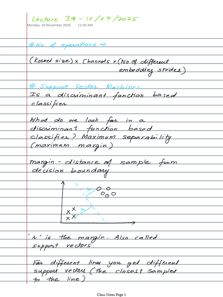 SVM Notes For Srihari | PDF