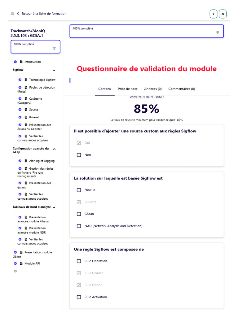 Questionnaire de validation Sigflow | PDF | Logiciel malveillant ...
