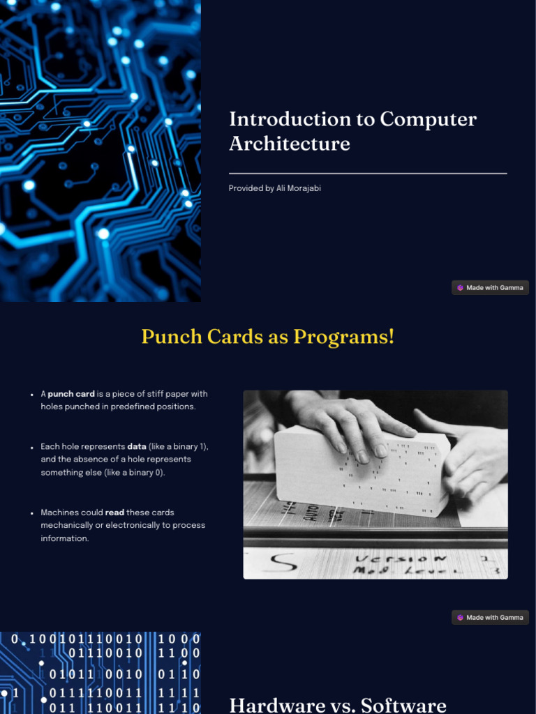 Introduction To Computer Architecture | PDF | Computer Hardware ...