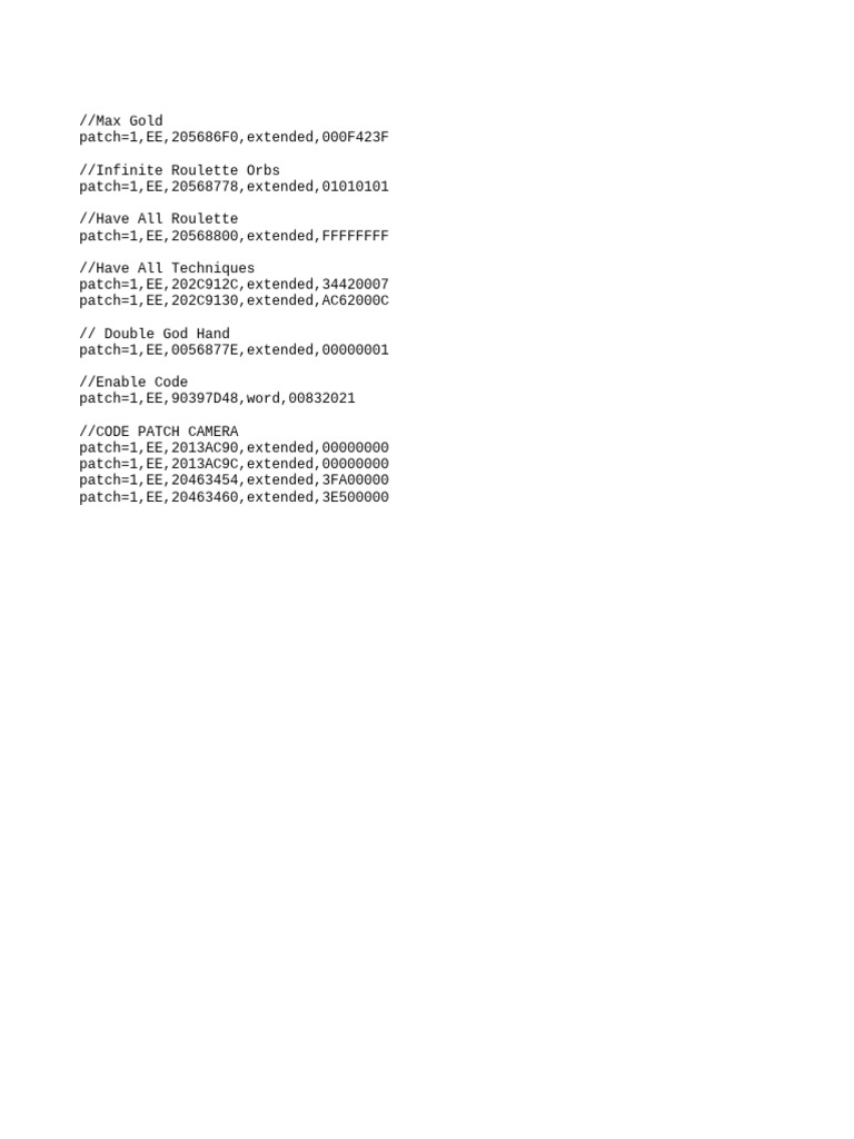 Cheat Codes for Game Enhancements | PDF