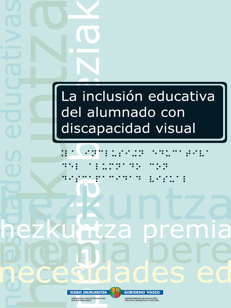 Inclusión Educativa para Discapacidad Visual | PDF | Plan de estudios ...