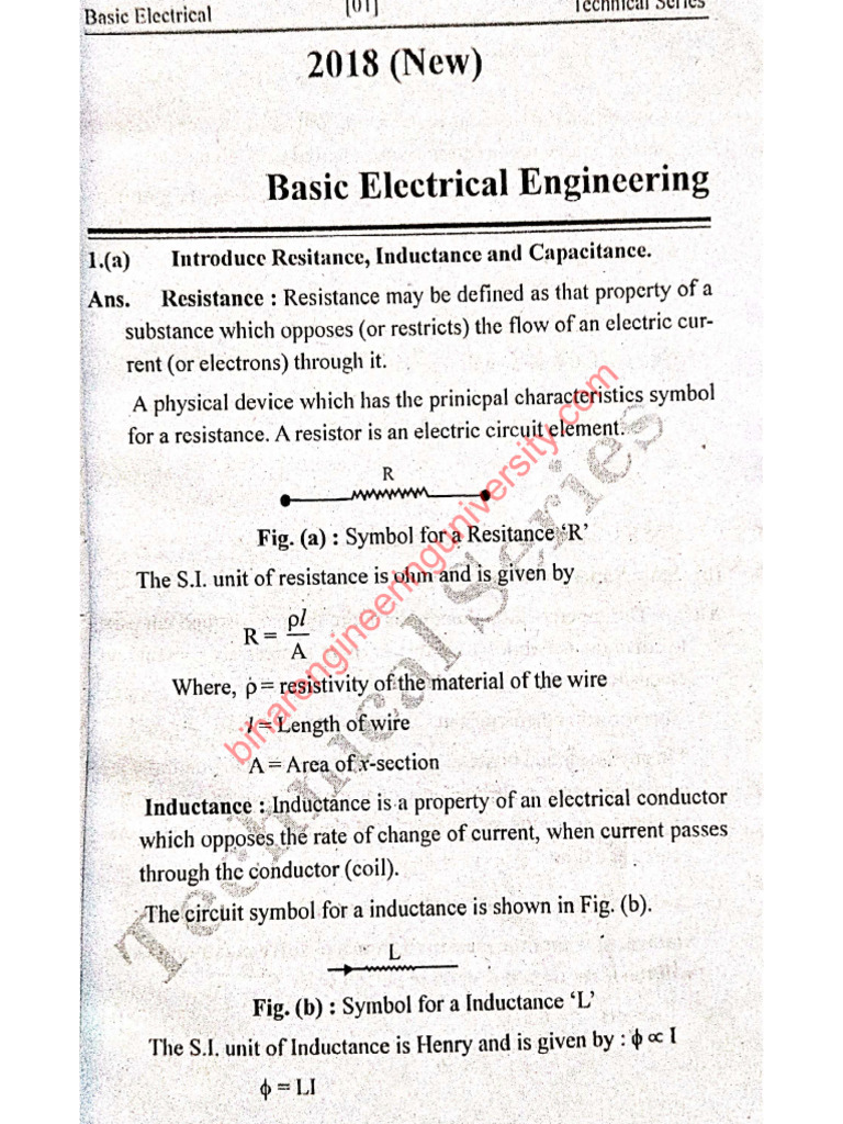 Bee 2018 Beu Pyq Solution | PDF