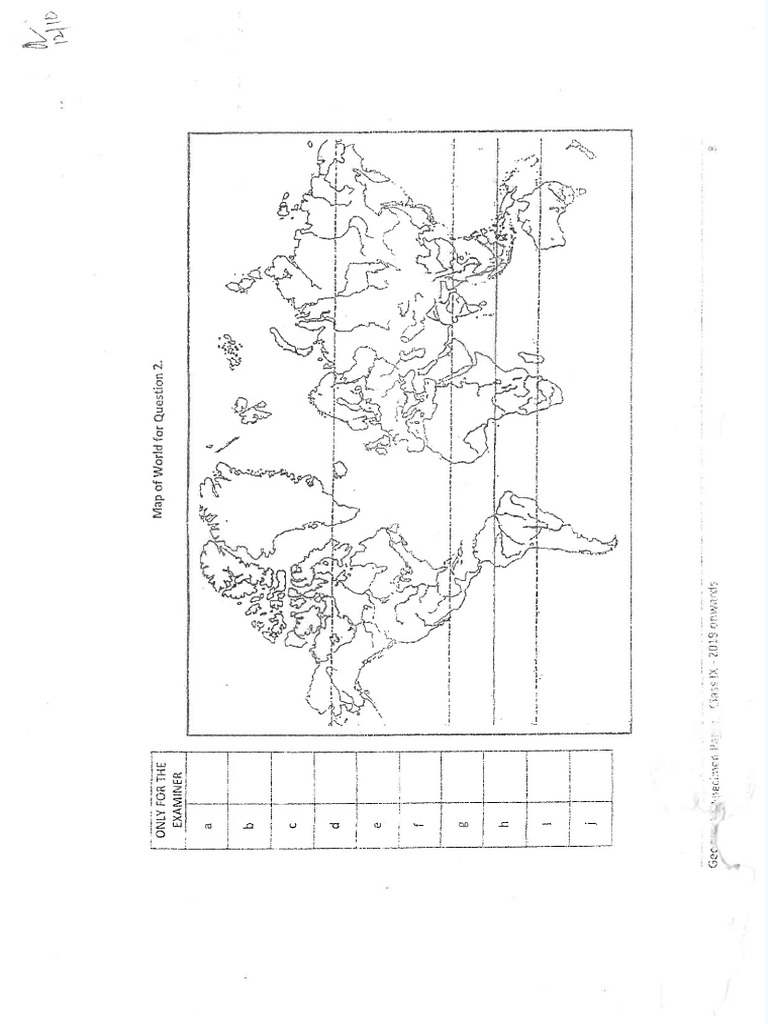 Map - Blank - Class Ix | PDF