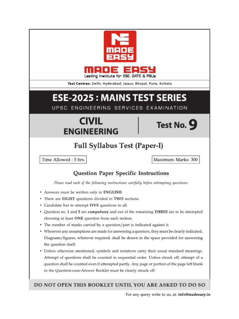 Test 09 FLT 2 p1 | PDF