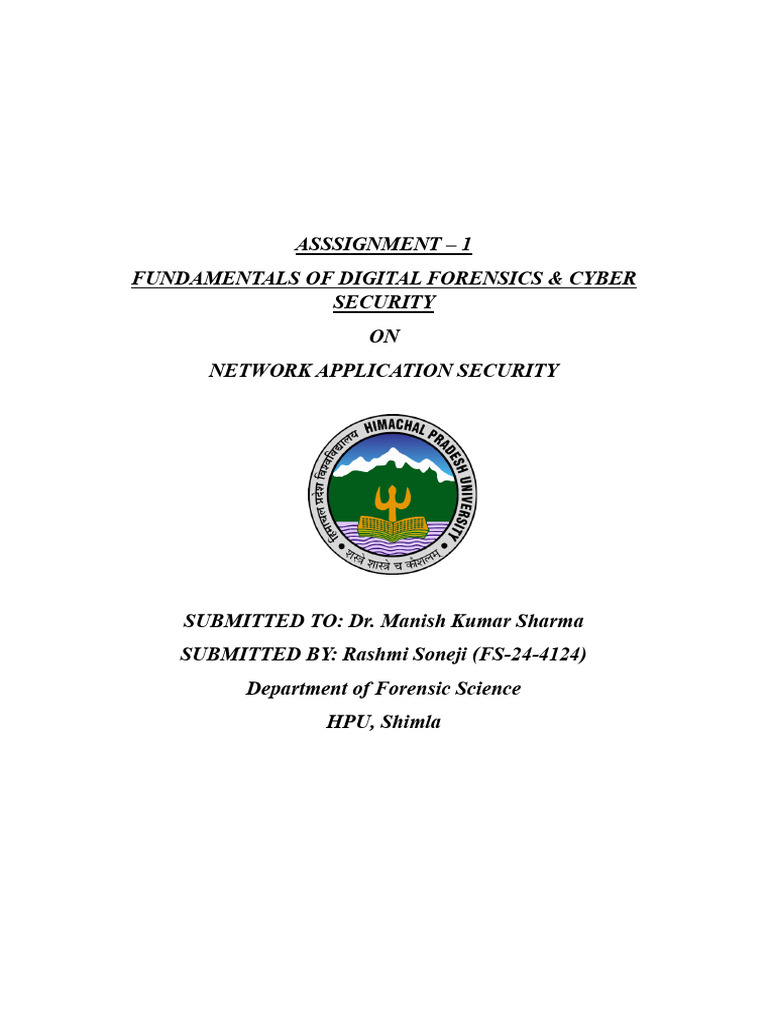 Network Application Security Essentials | PDF | Firewall (Computing ...