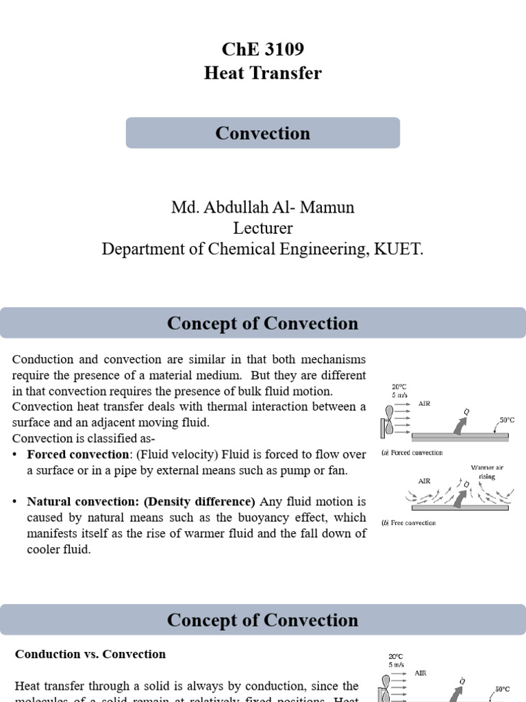Understanding Convection Heat Transfer | PDF | Boundary Layer | Laminar ...