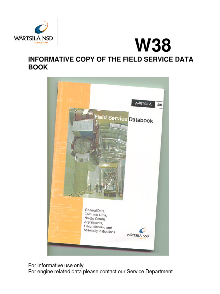 Wartsila 38-F-S-D-BOOK | PDF | Turbocharger | Fuel Oil