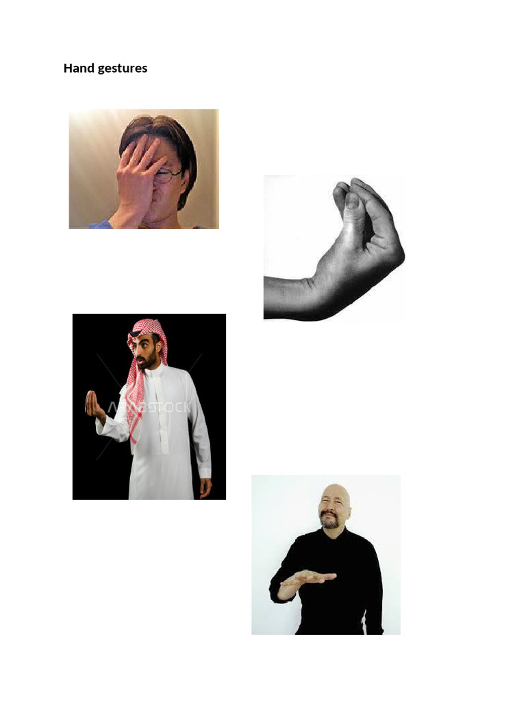 Body Language and Hand Gesture | PDF