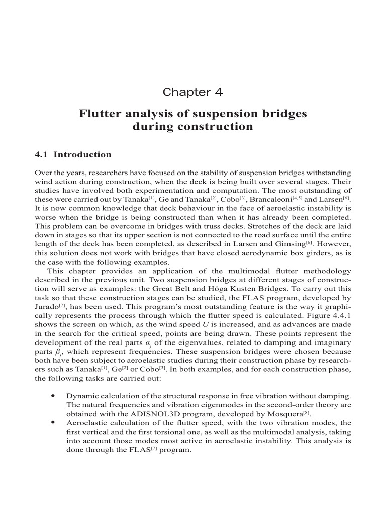 Flutter Analysis of Suspension Bridges | PDF | Normal Mode | Bridge