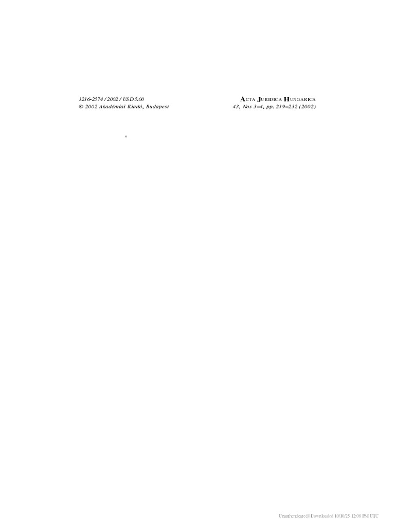 026 Article p219 | PDF | Precedent | Jurisprudence