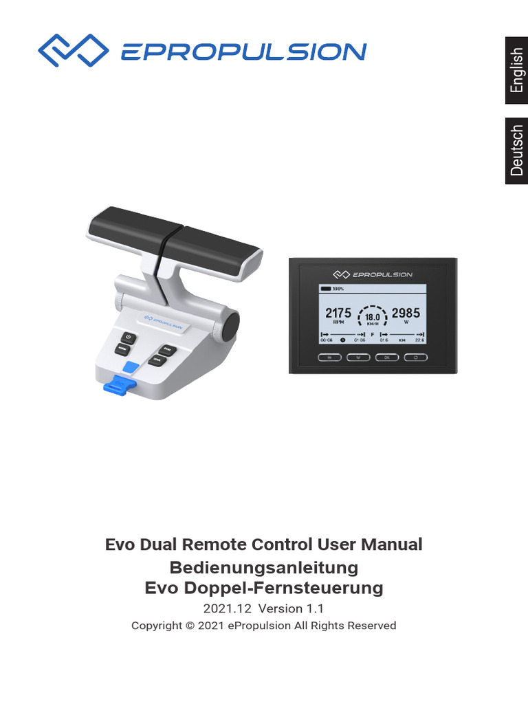 Evo Dual Remote Control ENDE V2.6 2021122701 | PDF | Lithium Ion ...