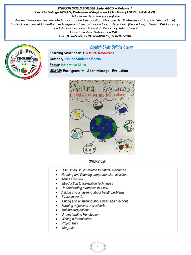 ESB 2nde ABCD Vol. 1 New Version | PDF | Verb | Natural Environment