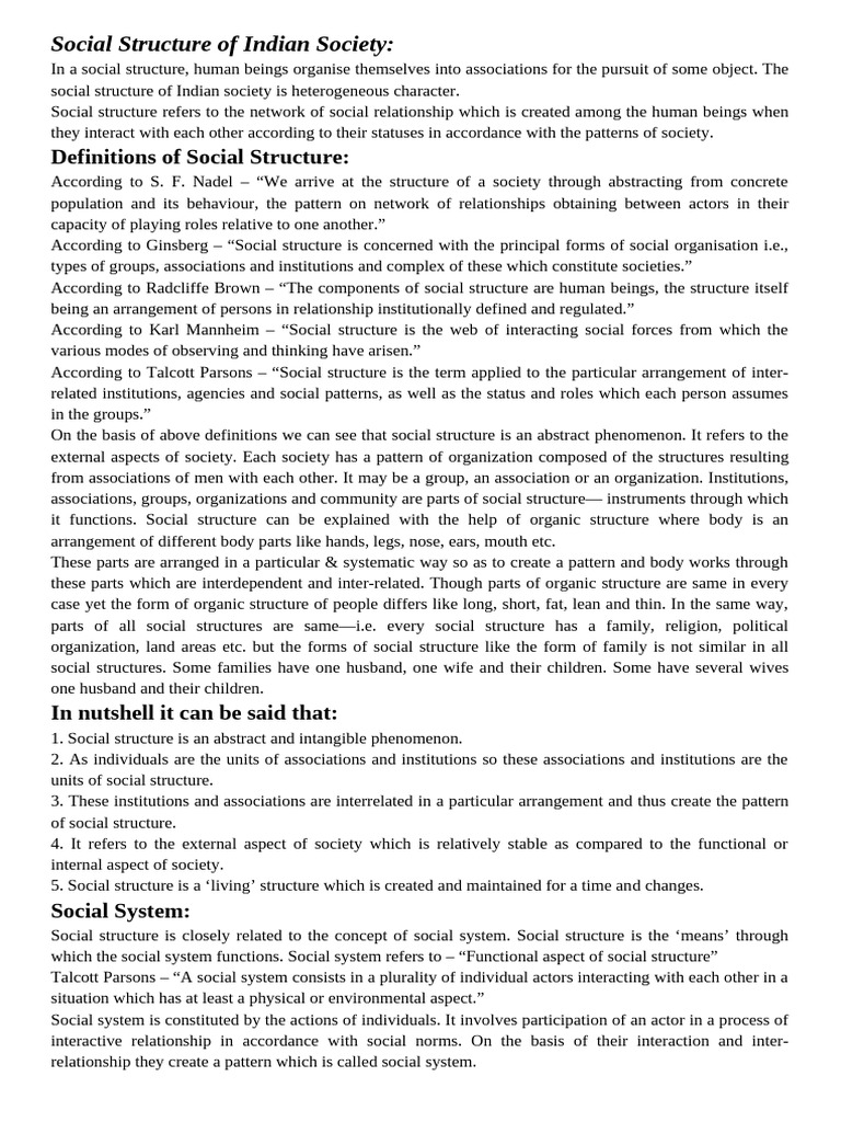 Silent Feature of Indian Society | PDF | Multiculturalism | Society