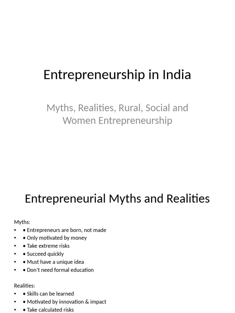Entrepreneurship Insights in India | PDF | Entrepreneurship | Social ...