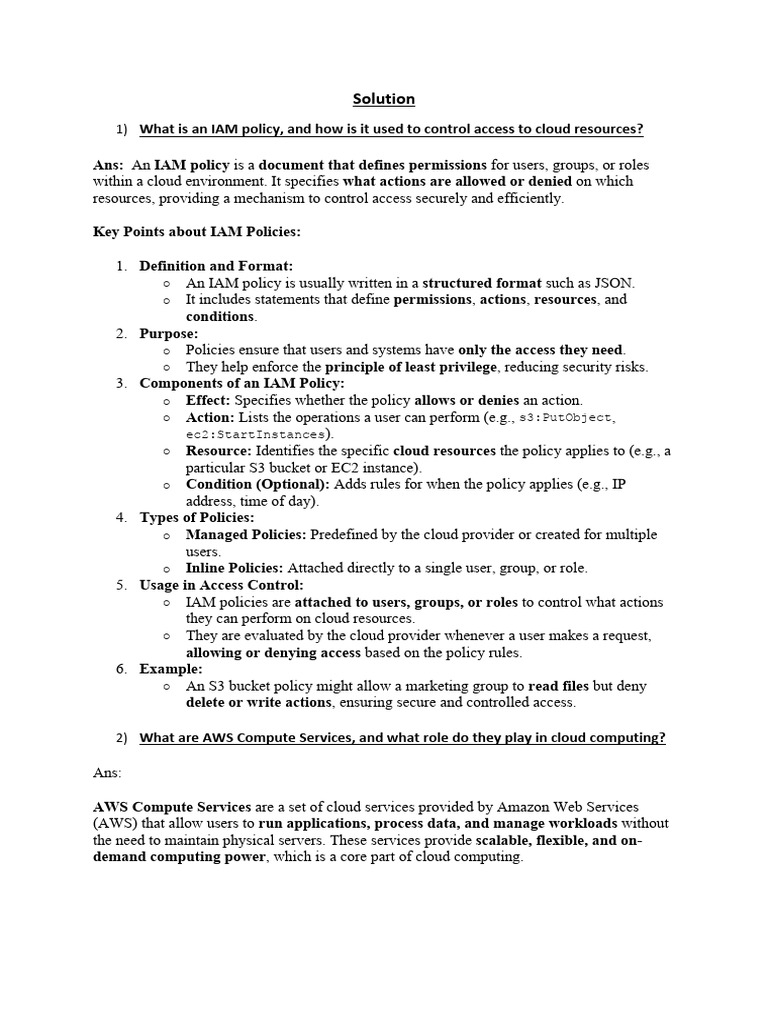 Solution On Cloud Computing Ms2 Half 2 | PDF | Amazon Web Services ...