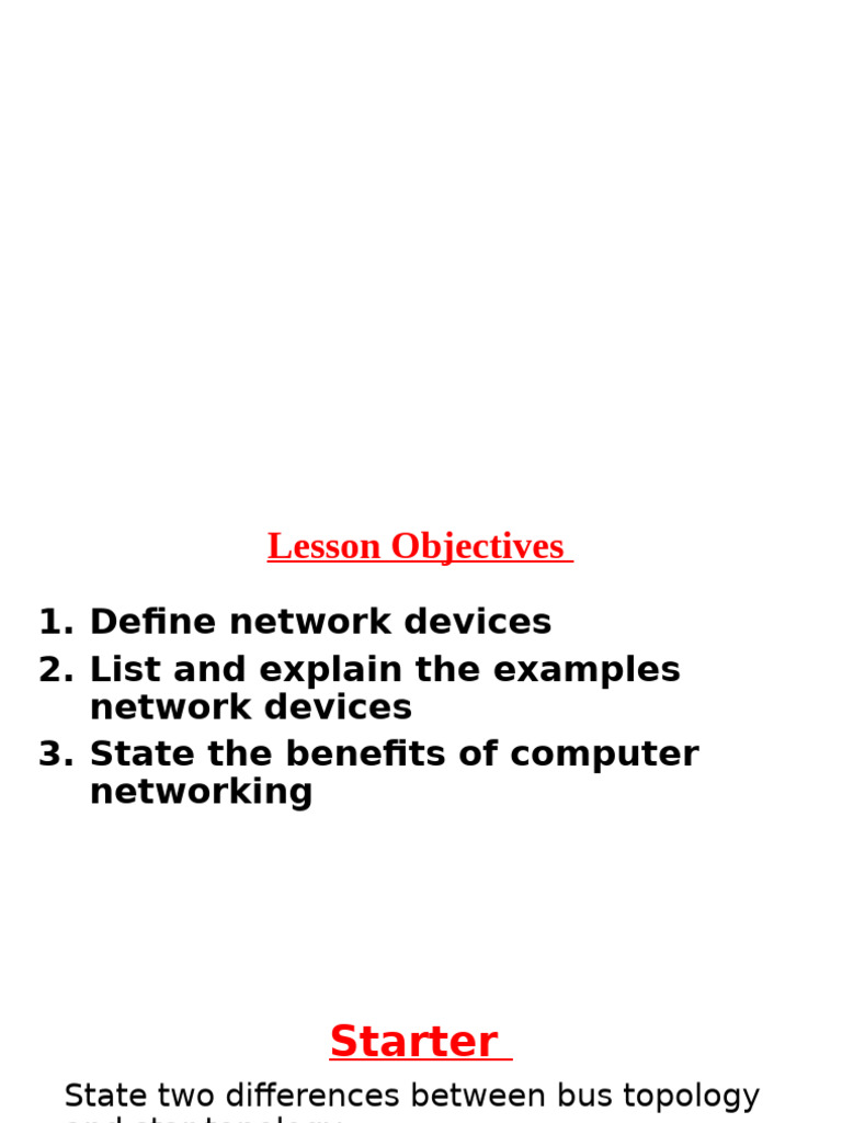 Understanding Network Devices and Cables | PDF | Computer Network ...