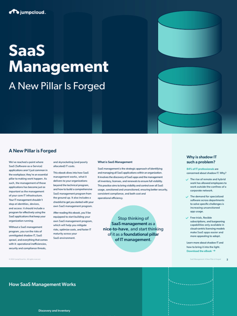 SaaS Management a New Pillar is Forged | PDF | Software As A Service ...