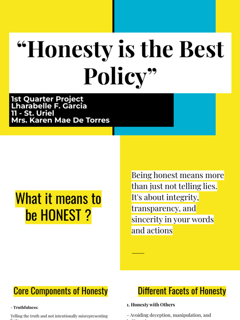 Understanding the Importance of Honesty | PDF | Integrity | Reputation