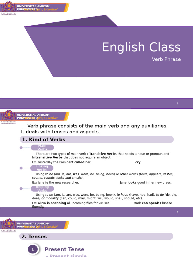 Understanding English Verb Phrases | PDF | Verb | Grammatical Tense