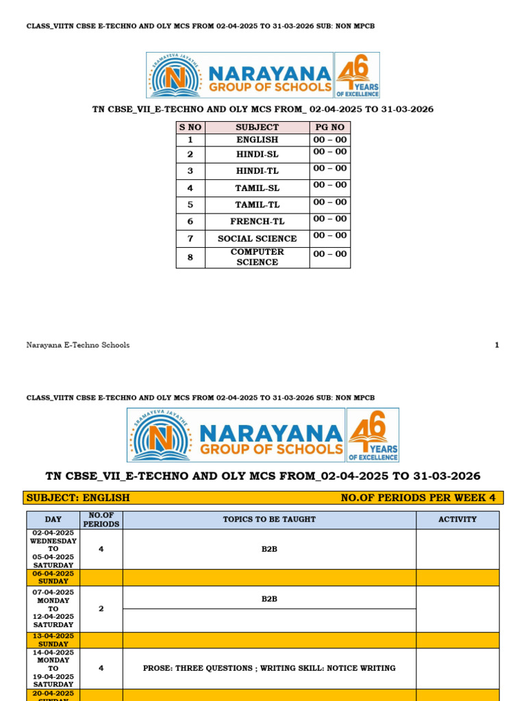 7th Micro Schedule | PDF | Semantic Units | Languages