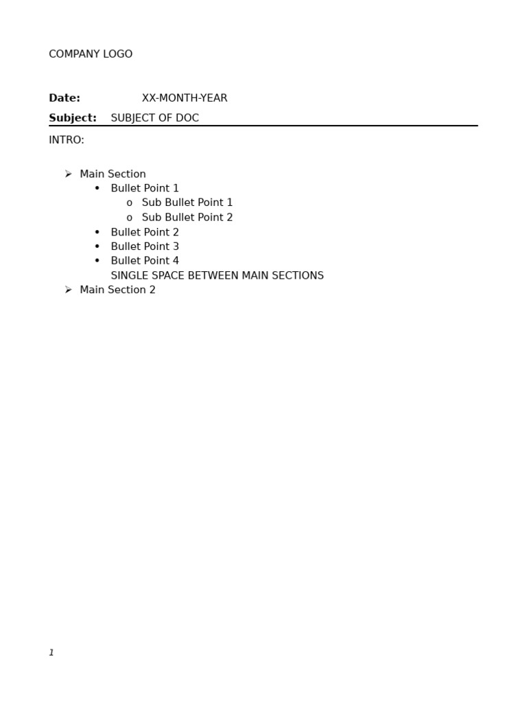 Company Document Overview | PDF