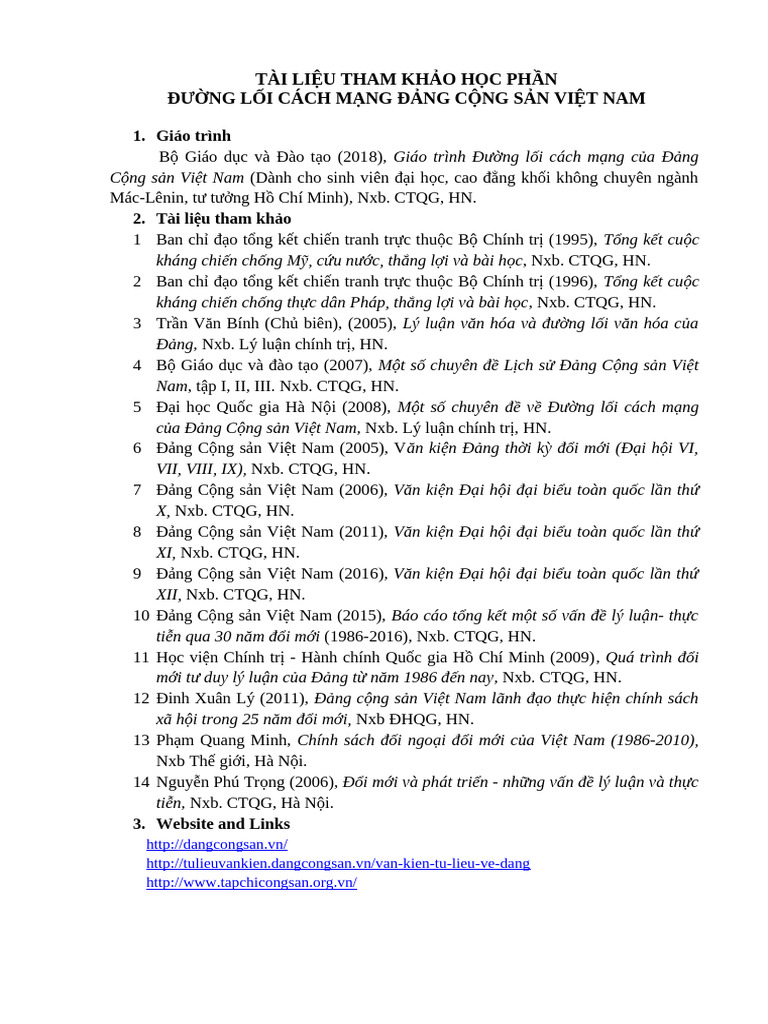 Tai Lieu Tham Khao | PDF
