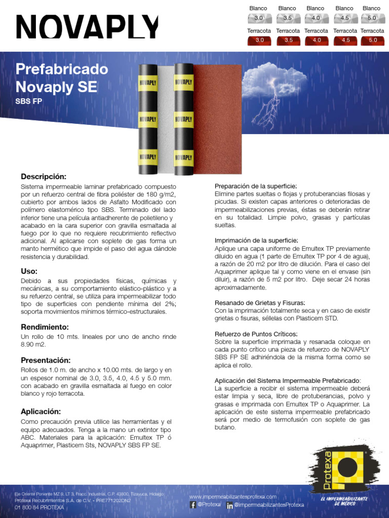 Novaply SE SBS F.P. | PDF | Materiales