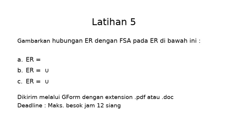 Latihan 5 | PDF