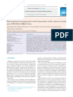 Phytochemical Screening and in Vitro Bio Activities of the Extracts of Aerial Part of Boerhavia Diffusa Linn.