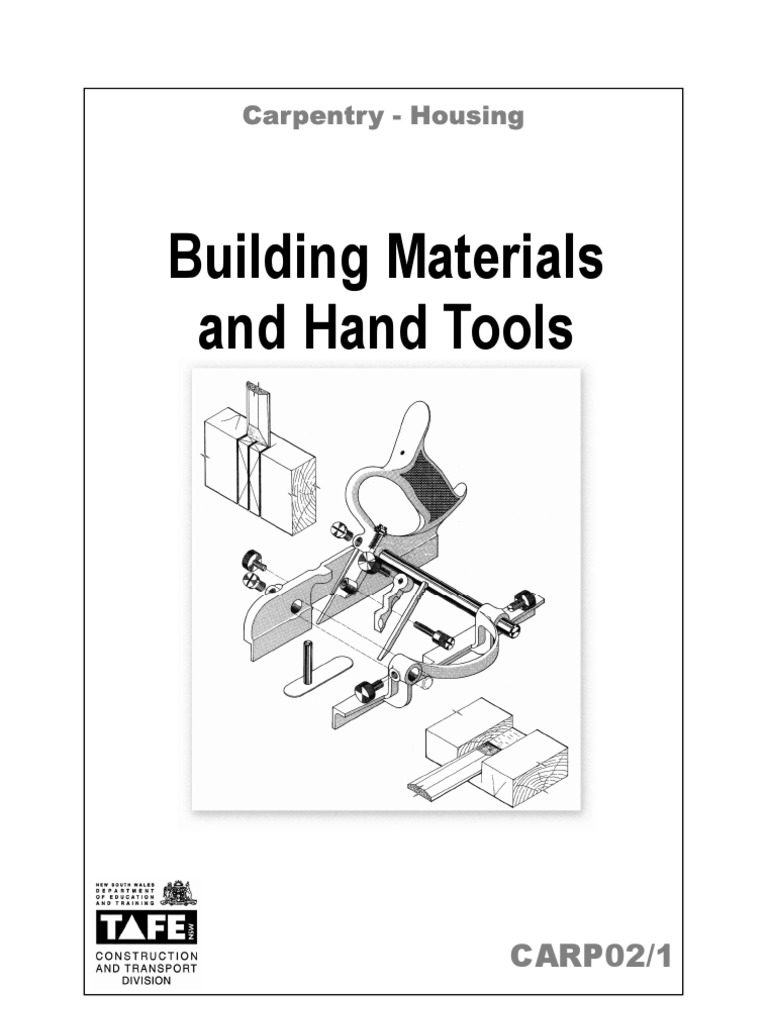 CARP02 Building Materials and Hand Tools | PDF | Lumber | Wood