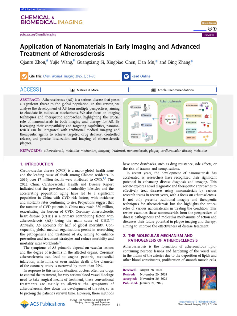 Application of Nanomaterials in Early Imaging and Advanced | PDF ...