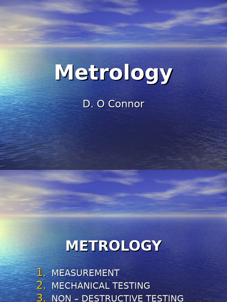 Metrology: Measurement and Testing Techniques | PDF | Yield ...