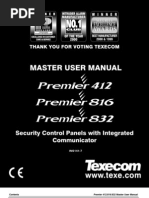 Texecom Premier 412 816 832 User Guide