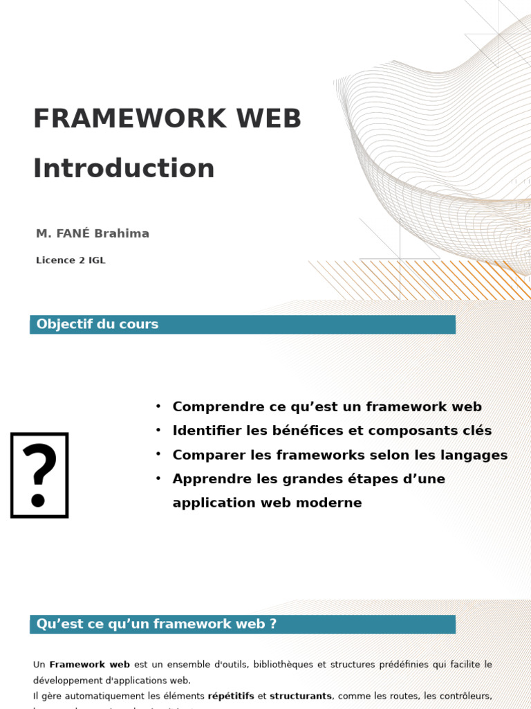 Guide des Frameworks Web et Avantages | PDF | Programmation web ...