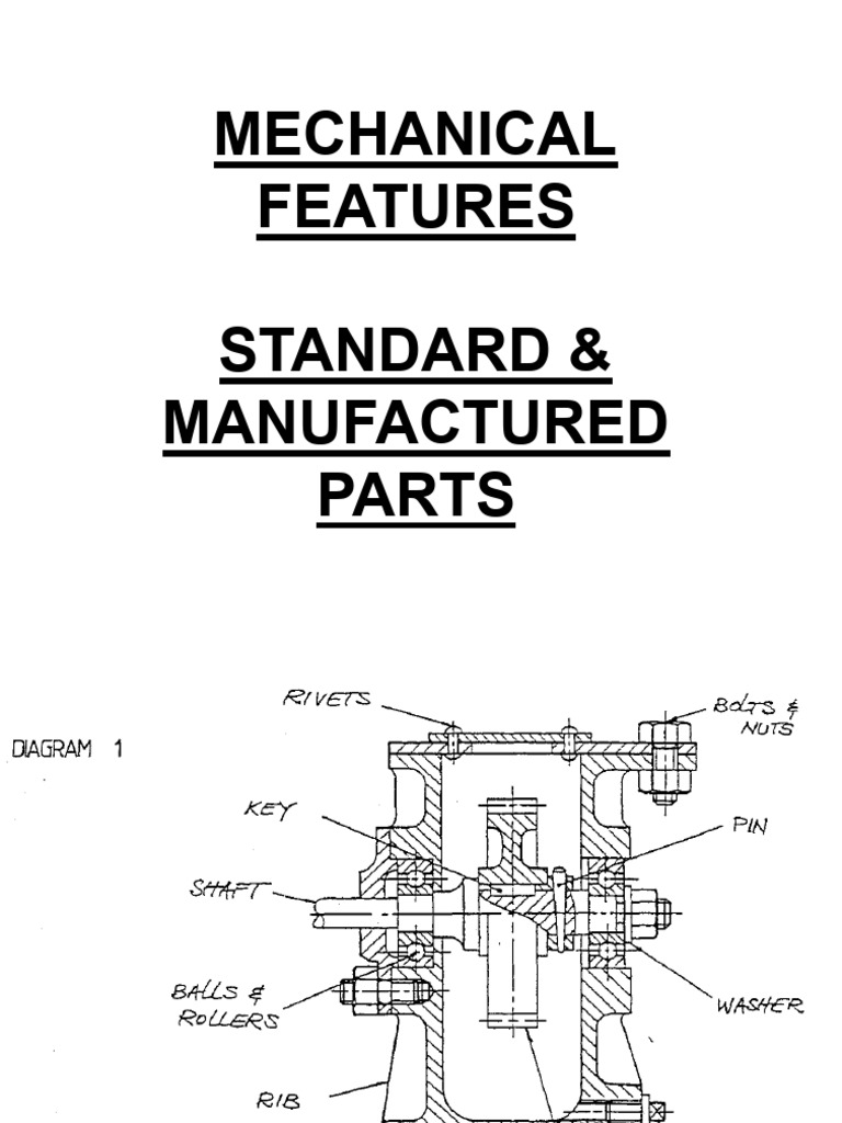 Standard and Manufactured Mechanical Parts | PDF | Manufactured Goods ...