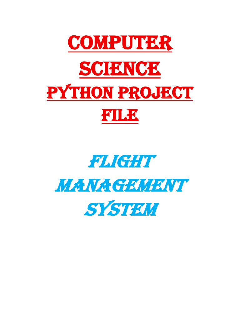 Flight Management System by Kabir Gupta and Jayditya Chadha | PDF ...