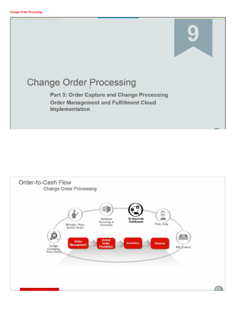 Change Order Processing Guide | PDF