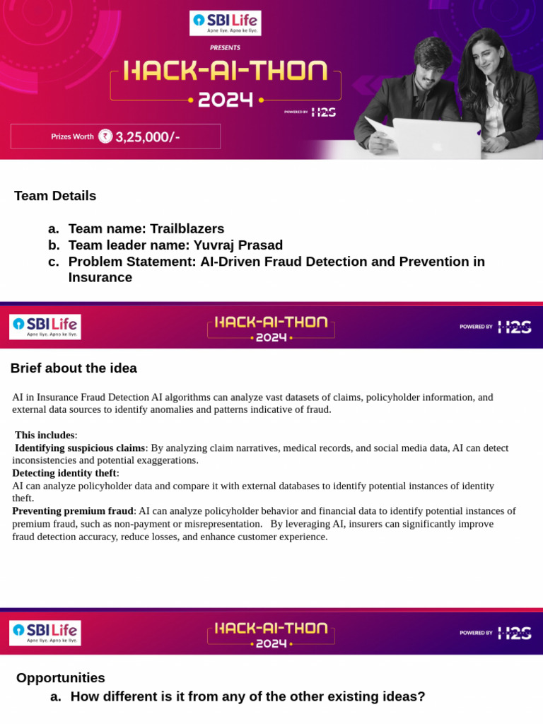 SBI-Life HACK-AI-THON 2024 - Idea Submission Template | PDF