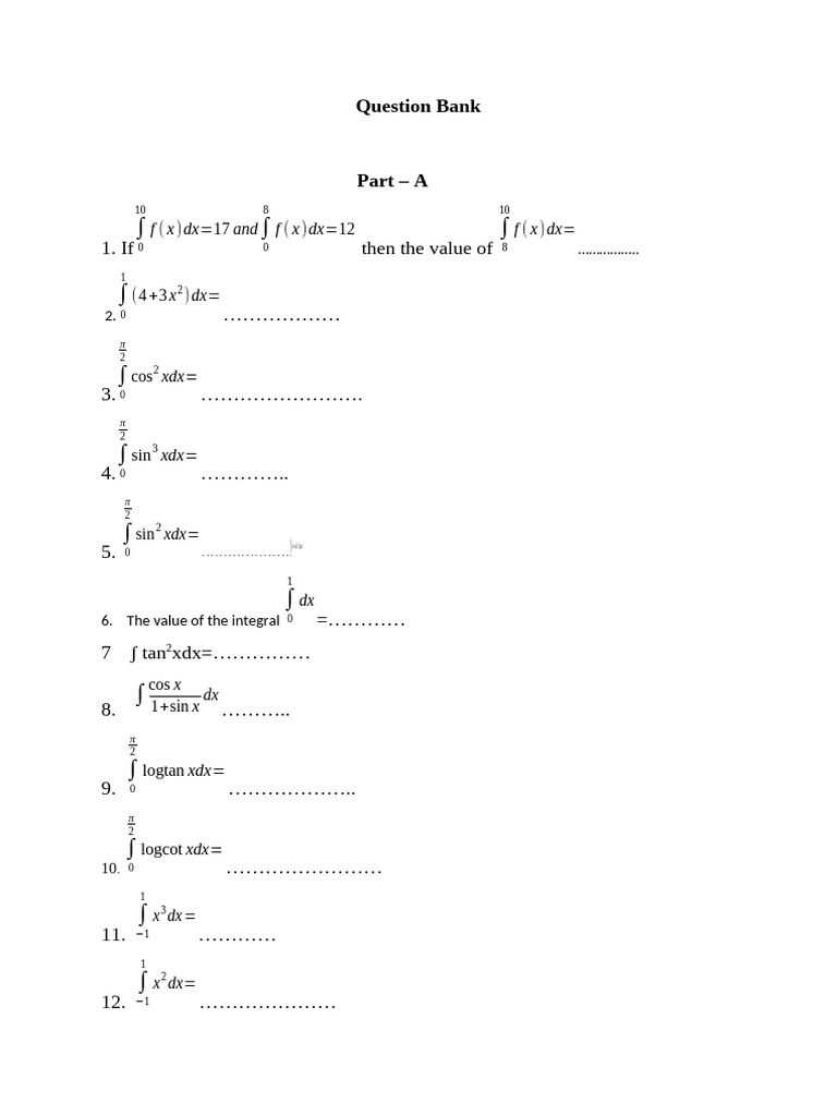 Comprehensive Integral Evaluation Guide | PDF | Integral | Mathematics