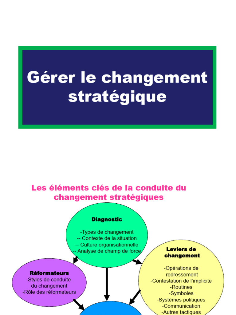 Gérer le Changement Stratégique Efficacement | PDF | Direction | Évolution